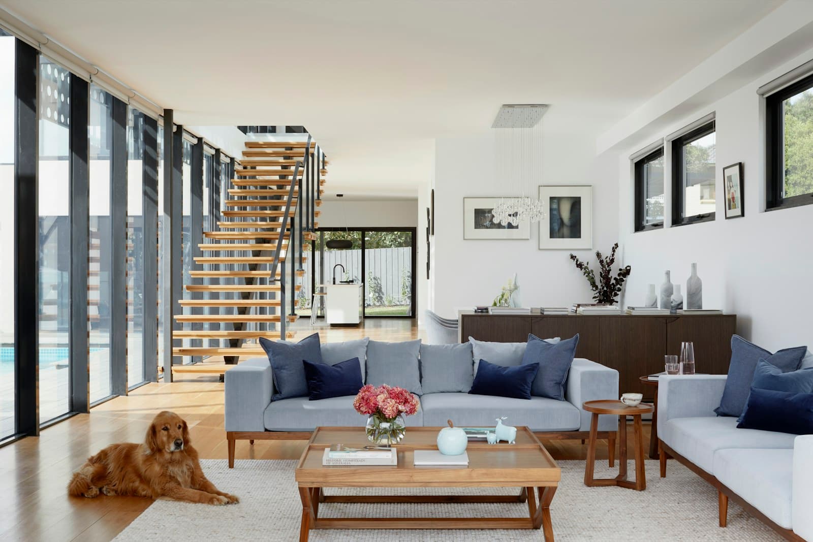 Illustrative stock photograph of a neutral living space